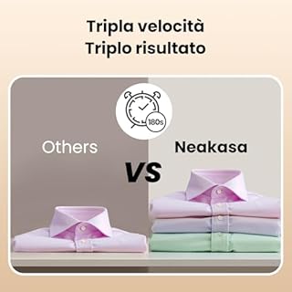 Neakasa Magic 1 - Piastra a vapore portatile con aspirazione, compatta e pieghevole, non necessita di asse da stiro, utilizzabile con una sola mano