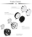 JOERICA 4 Pairs Stainless Steel Magnetic Stud Earrings for Men Women Non Piercing Clip on CZ Earrings 8MM