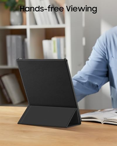 Fintie Trifold Case for 11" Kindle Scribe 3rd Generation 2025 - [Built-in Pen Holder] Two Viewing Angles Stand Cover with Auto Sleep/Wake for 2025 Kindle Scribe Colorsoft eReader (Black) - 5