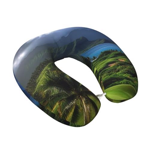 Almohada de memoria ergonómica para viaje 30x25 cm miniatura 2