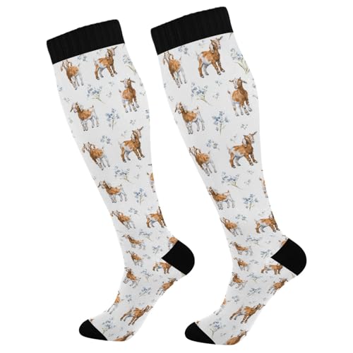 Image of Compression Socks for Women & Men, Knee High Socks for Circulation Medical Running Athletic Nurse Travel