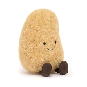 Jellycat Amuseables Potato Stuffed Toy, 7.5 inches – Vegetable Plush – Fun Gift Idea