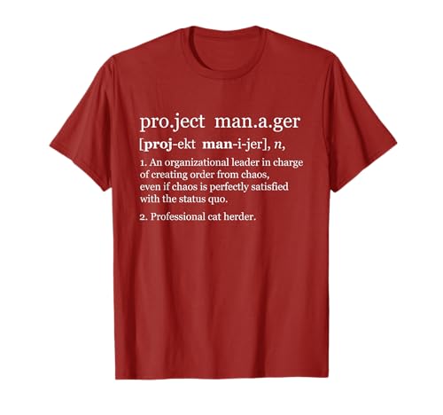 Gerente de Proyecto - Definición Creando Orden Camiseta