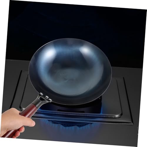 Wok de hierro antiadherente con fondo redondo miniatura 4