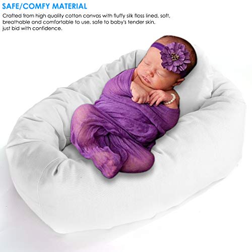 Haokaini 4 STKS Pasgeboren Baby Fotografie Props Donut Kussen Poseren Kussen Baby Mand Filler Kit Halve Maan Poseren… - Image 7