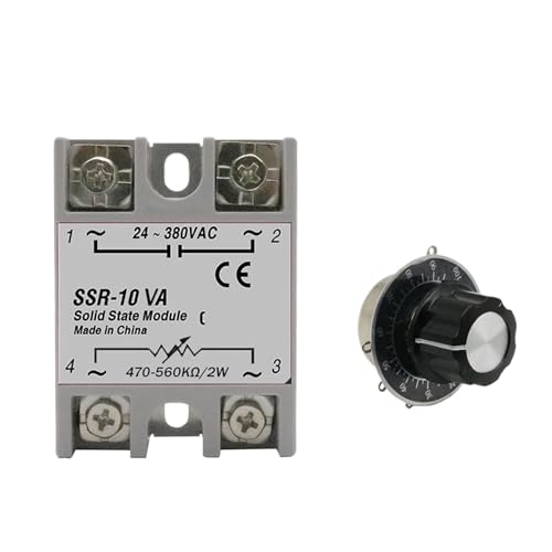 Solid State Relay SSR-100VA sortie AC 24-380V avec potentiomètre de réglage