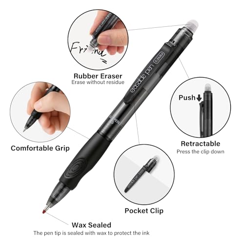 EUSOAR Bolígrafo Borrable Multicolor 12 Unidades con Recargas miniatura 5