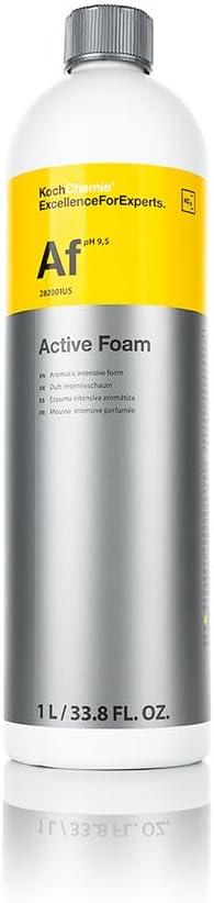 KOCHCHEMIE Koch-Chemie Active Foam - Phosphate and NTA Free, Paintwork Protective, Unique Foam Formulation, Long Lasting Sandalwood Aroma (1 Liter)