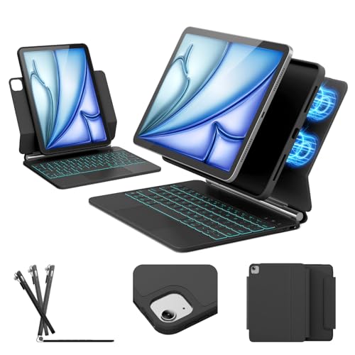 Image of for iPad Air 11 /Pro 11 (1-4) Keyboard Case, Multi-Magnetic Mode