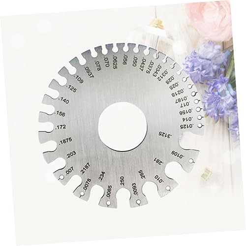 OUNONA Calibrador de espesor de metal de acero inoxidable, alta precisión, herramienta portátil para inspección miniatura 2
