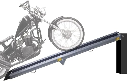 Rampa para Motocicletas DULAI Kerb Ramp, Plegable, para Umbral y Curb, Antideslizante, 94 1/2" de Largo, para Vehículos, Sillas de Ruedas y Carritos miniatura 1