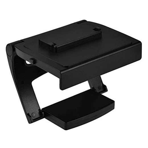 RTYUI TV-stativ för Kinect TV-fäste för X-Box One Kinect 2.0 TV-monteringsklämma stativ för X-Box One konsolsensor, TV-stativ (färg: svart)