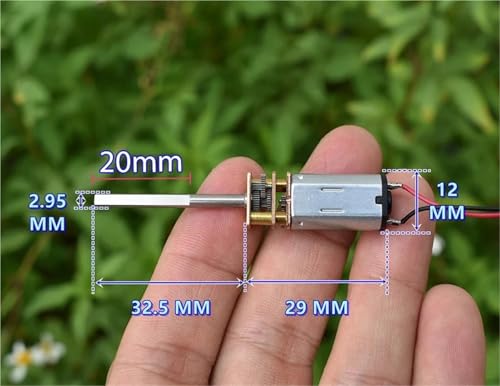 Moteur réducteur N30 CC 5V à couple élevé et faible bruit avec engrenages métalliques - 4