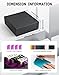 ZLCA Card Storage Box for MTG PTCG, Commander Deck Box Holds 3200+ Cards, Trading Card Storage Case with 4 Stoppers, Card Organizer for TCG Sport Cards(Black&Purple)