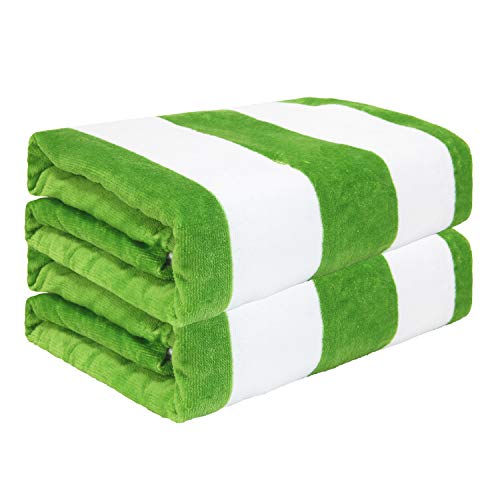 2-Pack 100% Cotton Oversized Large Beach & Pool Towels - Exclusive Blend
