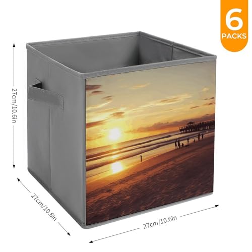 Boîtes de rangement pliables durables imprimées pour dressing - 3