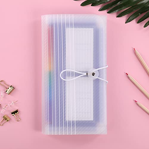 Skydue Receipt Coupon Organizer Holder, 13 Pockets Small Accordion File Organizer, Mini Expanding File Folder For Glove Box. 10 * 5.5 Inches (Pack Of 2) #TOP6