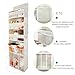 Door Hanging Storage Organizer,with 3 Bins 1 Movable Baby Diaper Caddy,1 Large capacity diaper stacking storage Organizer,10 Side Pockets ,Bedroom Door Storage for Nursery Baby Essentials. (Beige)