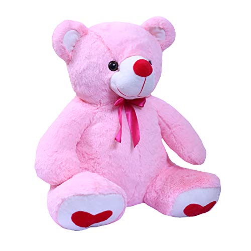 Image of Ultra 20 inch Big Hugging Teddy Bear Fully Stuffed Soft Plush Toy for Kids in Pink Animal Toy Gift Birthday Anniversary Christmas Diwali Home Decore