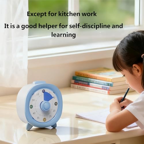Visual Timer for Kids and Adults, 1 Pc Precise Countdown Stopwatch with Large Display Screen for Classroom Desk and Study, Silent Mechanical Time Management Tool for Kitchen Home - Image 5