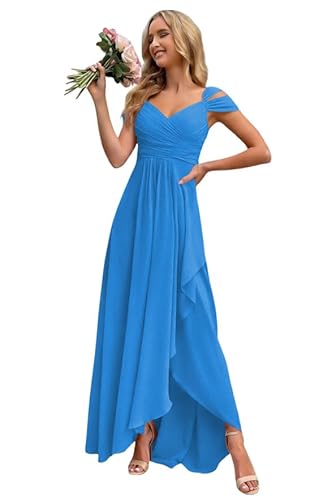 GRWO Sleeveless Long Bridesmaid Dresses for Women 2026 Plus Size