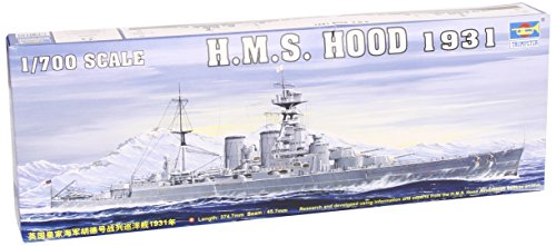Maquette HMS Hood 1931 Trumpeter 1:700 réplique navale haut de gamme pour exposition