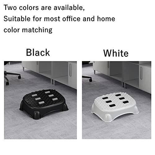 Footrest Under Desk Foot Rest With Massage Texture And Roller,Tilt Bench Ergonomic Foot Rest Anglfor Home, Office (Black) #TOP7