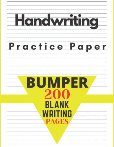 Handwriting Practice Paper for Kids: 120 blank pages Dotted Line Notebook size 8.5 x 11 inches (handwriting practice paper for kids blank lineds / ... paper loose leaf, handwriting practice
