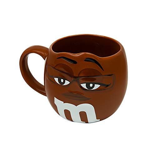 Mugs M&amp;M'S - Tasse M&amp;M'S à l'éffigie des personnage M&amp;M'S - Idée de cadeau original pour faire plaisir ou remercier (Marron)