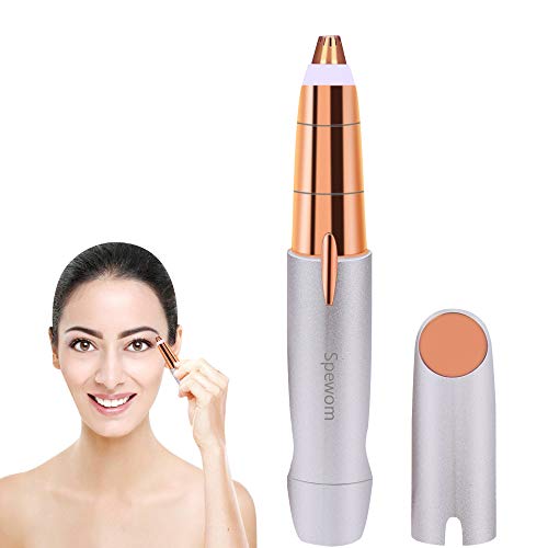 Eyebrow trimmer, Painless Eyebrow Hair Remover, Hair Removal for Women, Protable Brows Hair Remover (Silver)