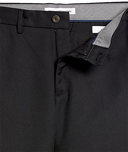 Amazon Essentials Men's Slim-Fit Flat-Front Dress Pant, Black, 32W X 30L #TOP5