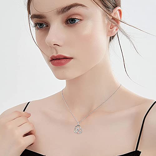 PROESS Sterling Silver Animals Necklace Cute Pendant Necklace for Couples Sister Daughter Mother Birthday Jewelry Gifts2