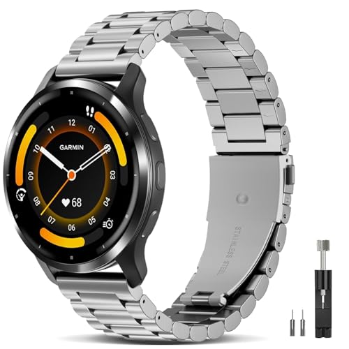 EverAct Garmin Venu 3S EHb`oh/Venu 4 41mm/Venu 2S/Vivoactive 4S/Vivomove 3S/Forerunner 255S/Forerunner 265SɑΉ 18mm NCbN[XXe