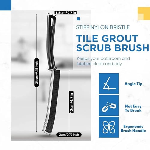Hiyniaz BRUSH Hard Bristle Crevice Cleaning Brush New Multifunctional Corners Cleaning Brush Tool Thin Gap Brush Grout Cleaner Brush Bathroom Kitchens thumb #5