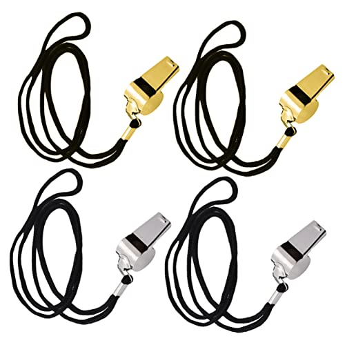 Silbatos para árbitro Yardwe acero inoxidable x4 miniatura 5