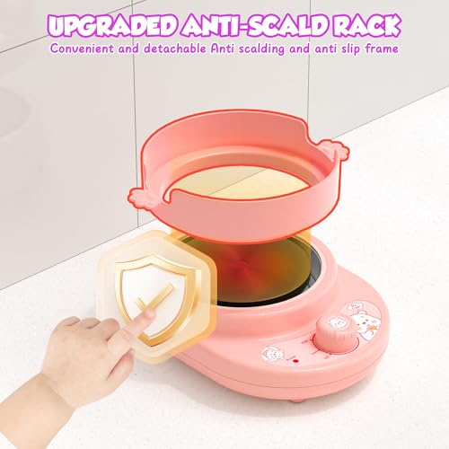 Gotoofun Kids Cooking Set Real for Mini Kitchen, Safe Kids Knife Set & Stove Burner, Montessori Cooking Toys for Boys Girls Ages 8-12, Beginner Friendly Food Making Kit (Pink) by Gotoofun - Image 7