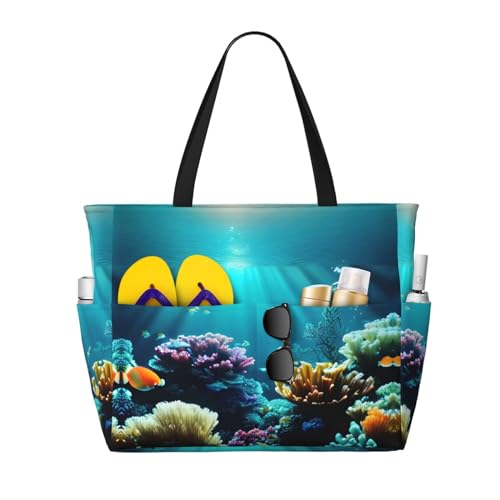 Sac à bandoulière imperméable grand format pour plage et voyage