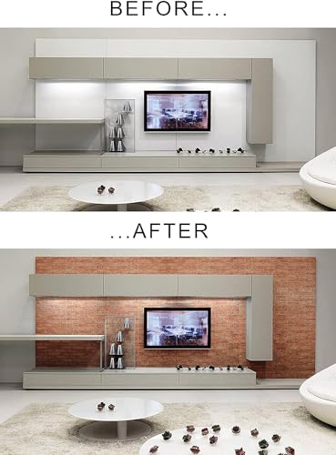 Image of SARVATRAY Self-Adhesive Wallpaper, Heat Resistant Wall Stickers for Kitchen, Wallpaper for Wall, Vinyl Sheet, 1.5 X 9.5 SQ FT(3 M Brick WS)