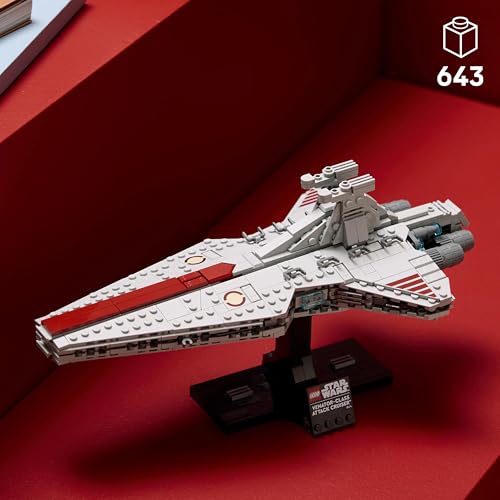 Image of LEGO Star Wars Venator-Class Attack Cruiser Starship Model Building Set for Adults - 75441