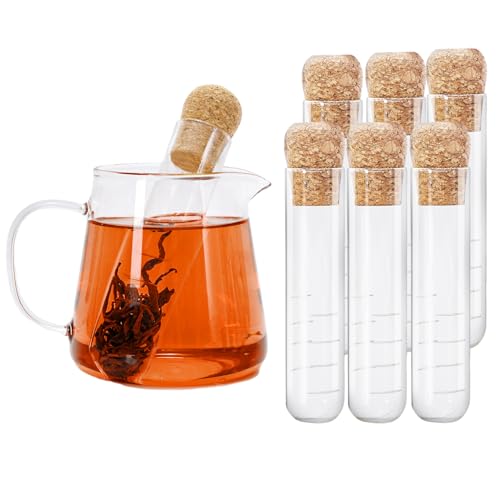 Whaline 6Pcs Glass Tea Strainers
