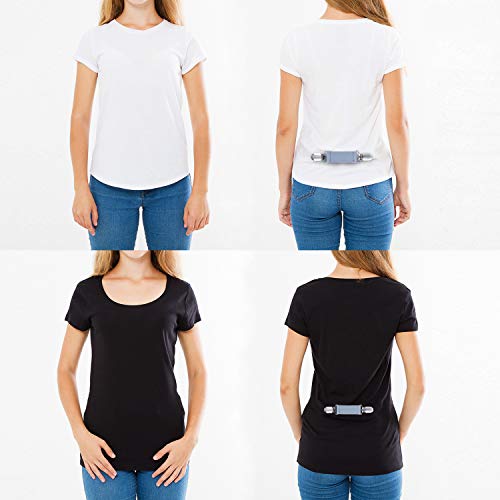 Image of Ruisita 12 Pieces Summer Fashion Dress Clips Stainless Steel Elastic Short-Sleeve Shirts Clip Garments Glove Clips