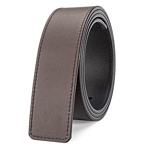 Vatee's Men Reversible Genuine Leather Replacement Belt Strap without Buckle 1.34