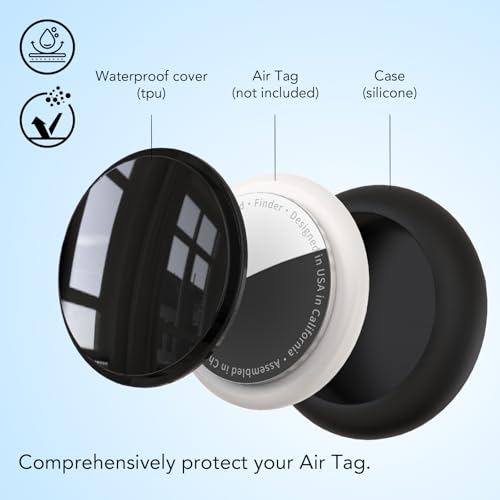 Image of for AirTag Holder for Kids, Compatible with Apple AirTag 1 & 2nd Gen, 2-Pack Waterproof Hidden Air Tagholder with Safety Pin Discreet Toddler Airtag Clip for Clothing, Backpack & Dog Collar