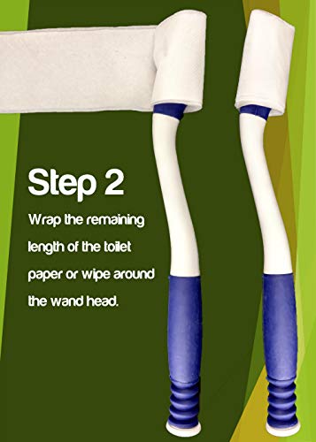Self-Assist Toilet Medical Aids for Range of Motion Assistance - Long Reach - for Comfort Wipe (Color May Vary) by BodyHealt
