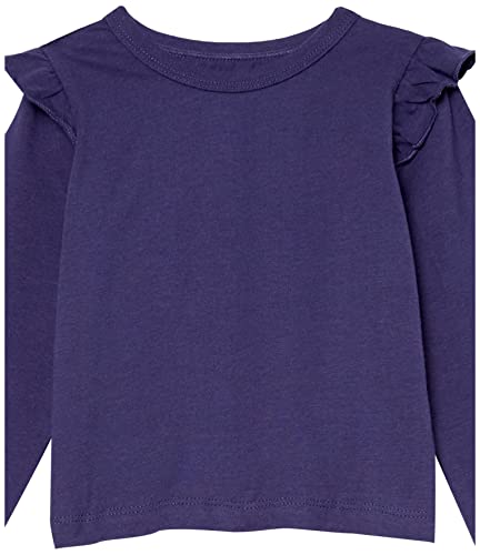 Honestbaby Girls' 3-Pack Organic Cotton Flutter Long Sleeve Fashion T-Shirts, Blue Ribbon, 18 Months #TOP6