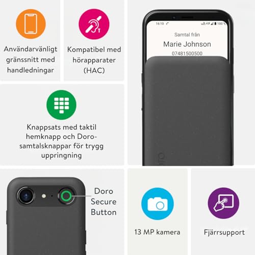 Smartphone Doro Aurora 21 4G 4GB 4.5 - vue 4