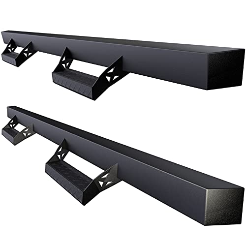 Running Boards Side Steps for Toyota Tundra CrewMax Cab 2007-2021 Step Rails Nerf Bars 3rd Gen Design, A&K Driver and Passenger Side