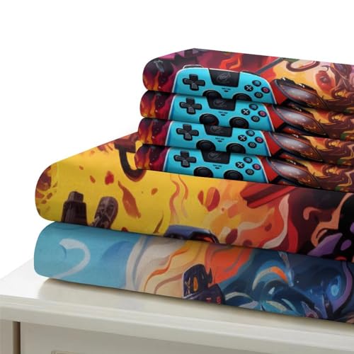 Parure de lit style apocalyptique et housse de couette volcan 3D - 7