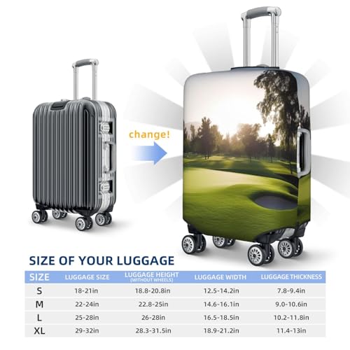Travel Luggage Cover Suitcase Protector Elastic Washable Golf Course Suitcase Cover Anti-scratch Spandex Baggage Covers Fits 18-32 Inch Luggage2