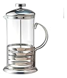 Cafeteira Prensa Francesa Cremeira 350ML Vidro Aço Inox Resistente Borossilicato – Prepara Café, Chá e Leite Cremoso